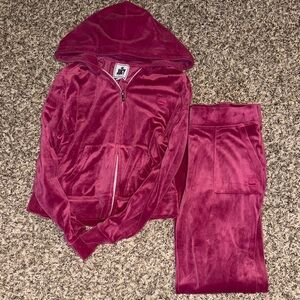 Juicy Couture Fuchsia Velour Tracksuit